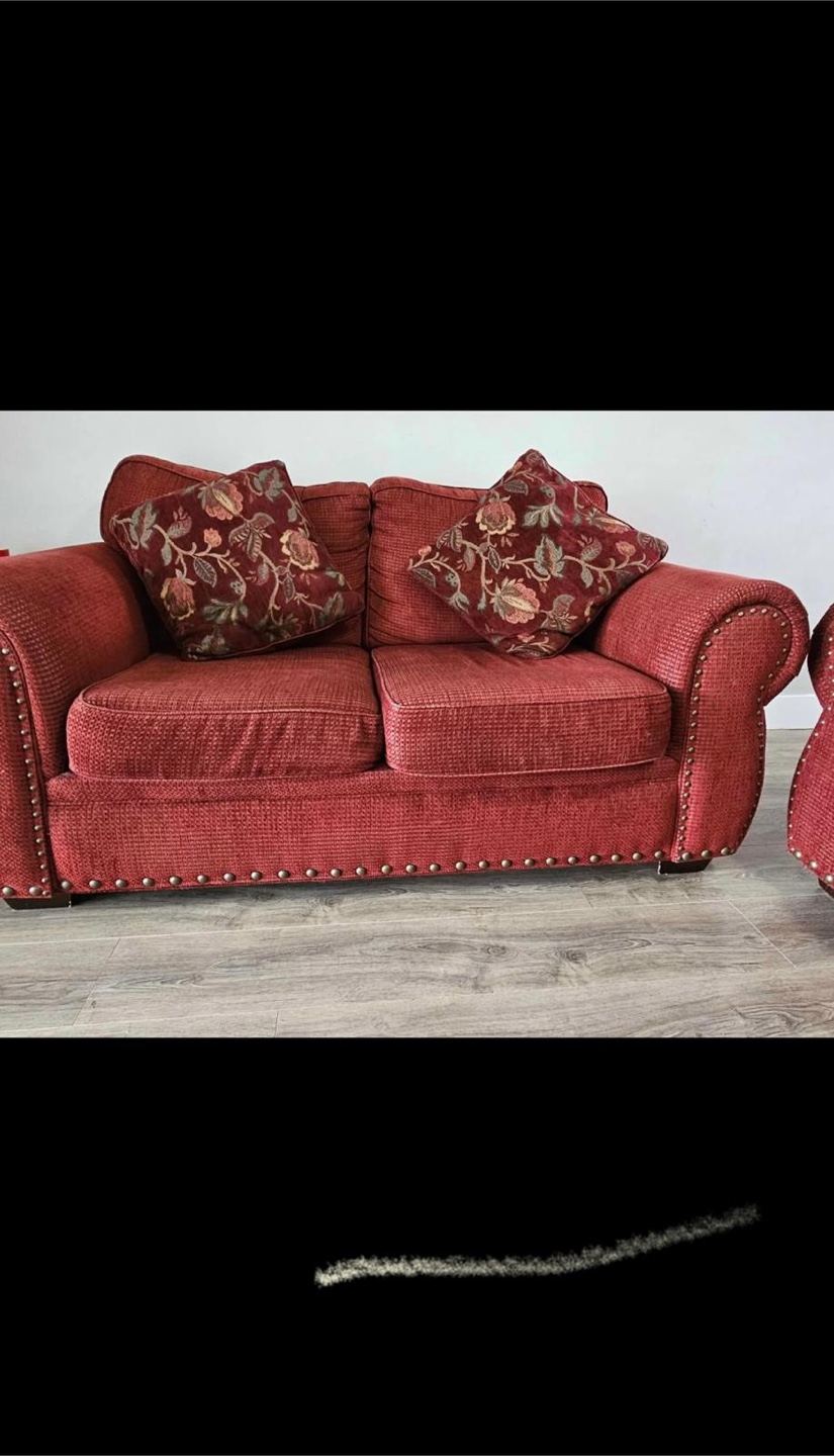 Red Sofa Set - photo 3