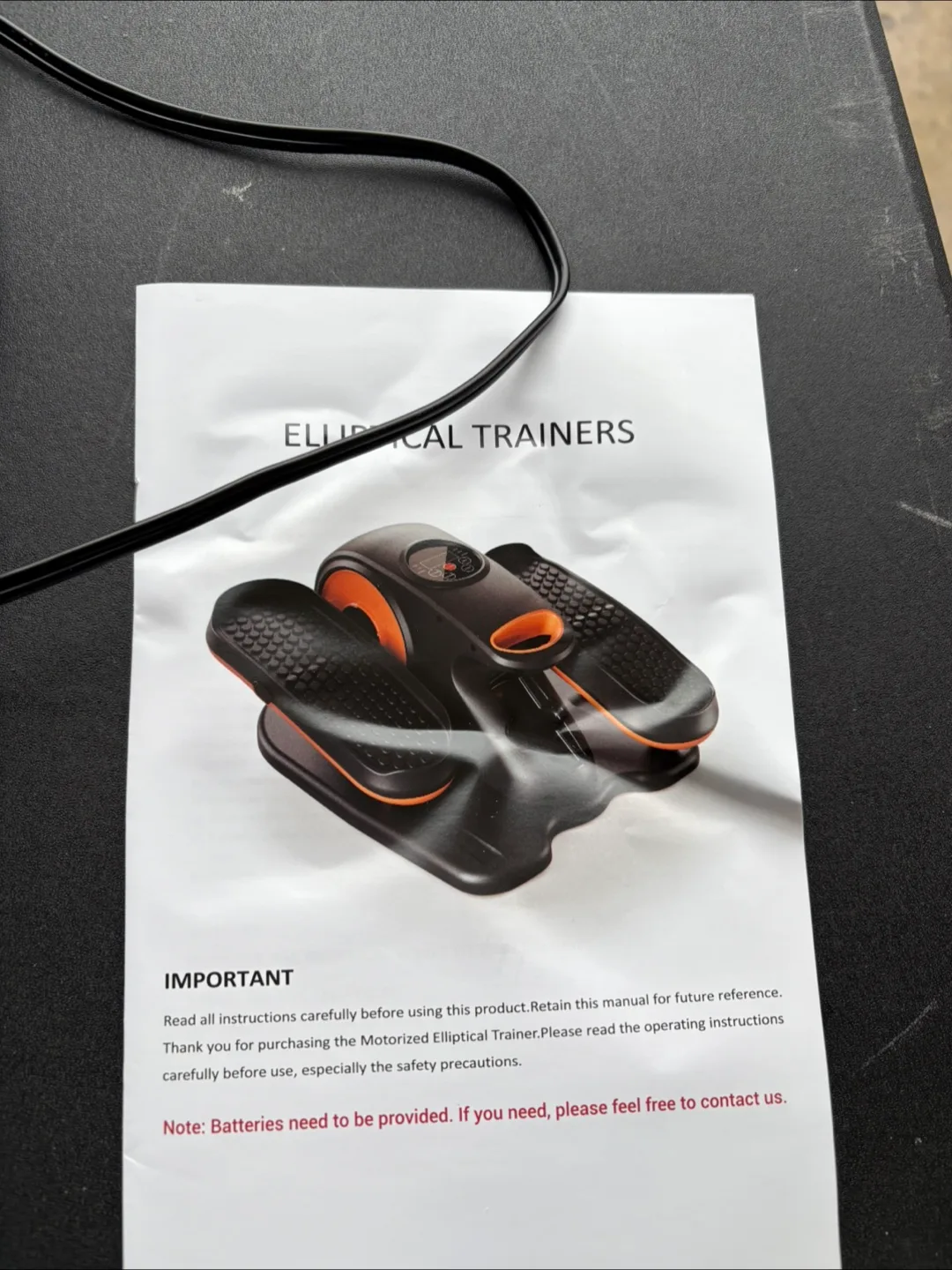 Motorized Under Desk Elliptical Trainer with Remote image indicator(6)