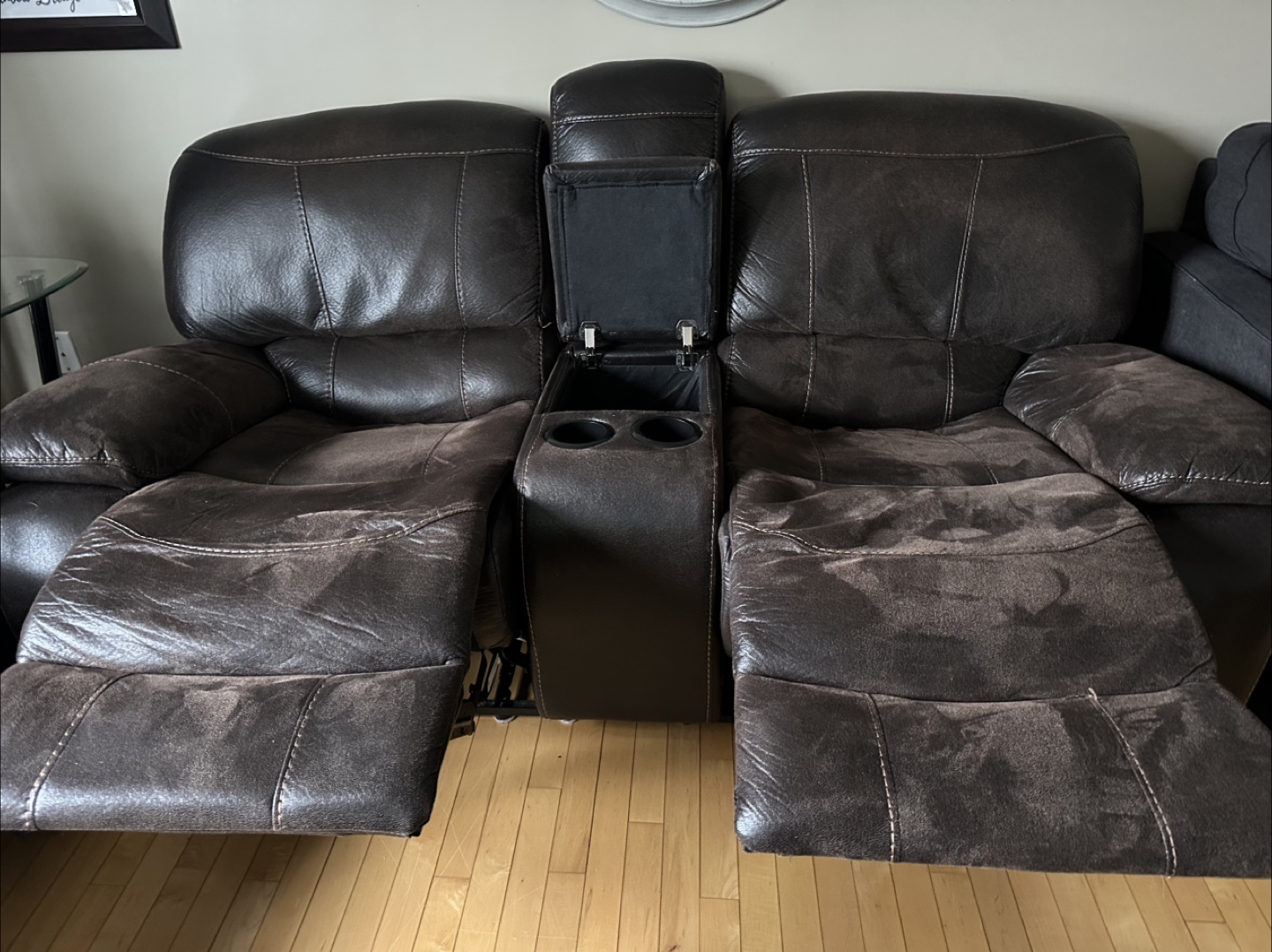 🧡Reclining Leather Loveseat
