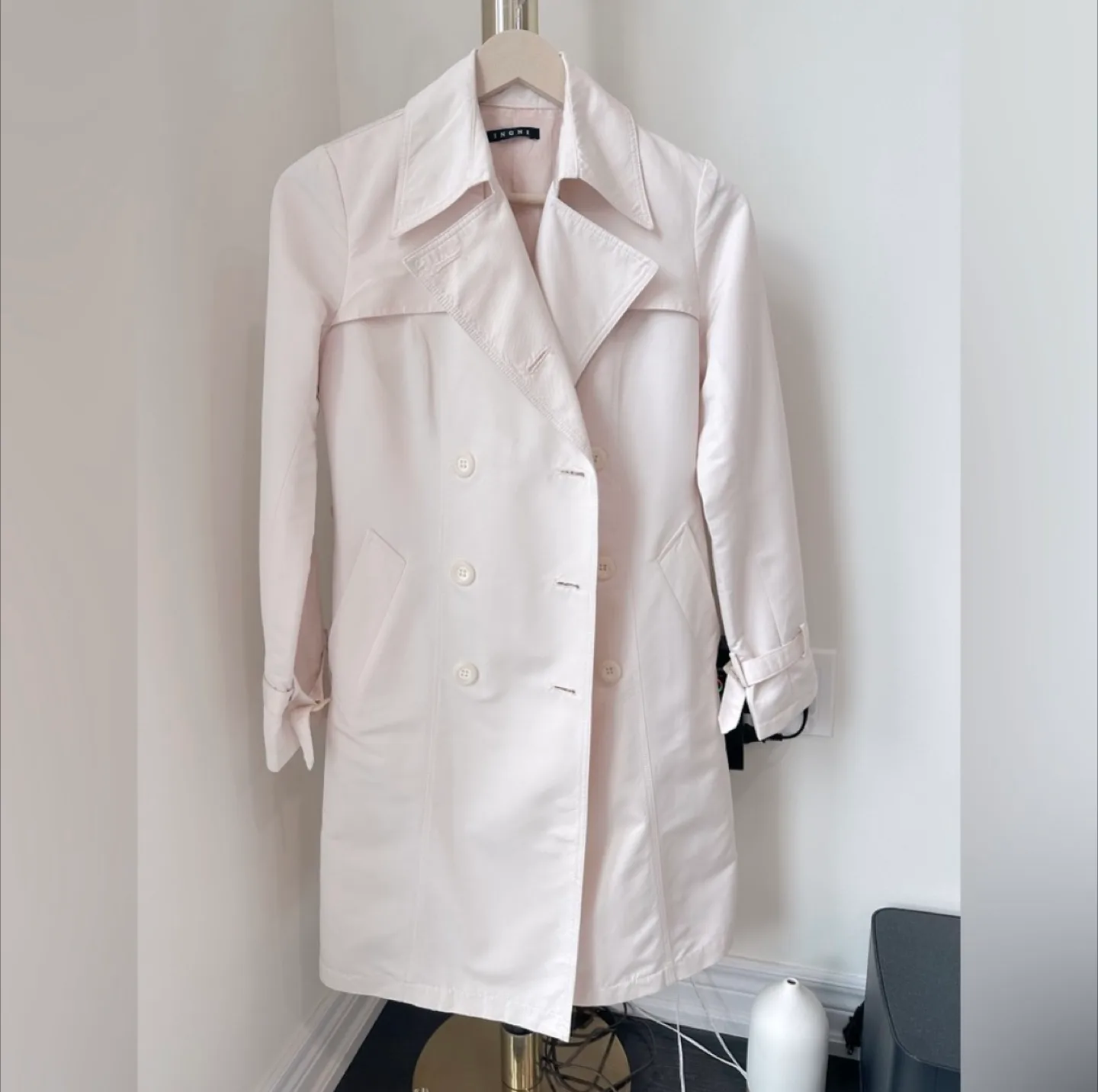 Japanese Light Pink Trench Coat thumbnail