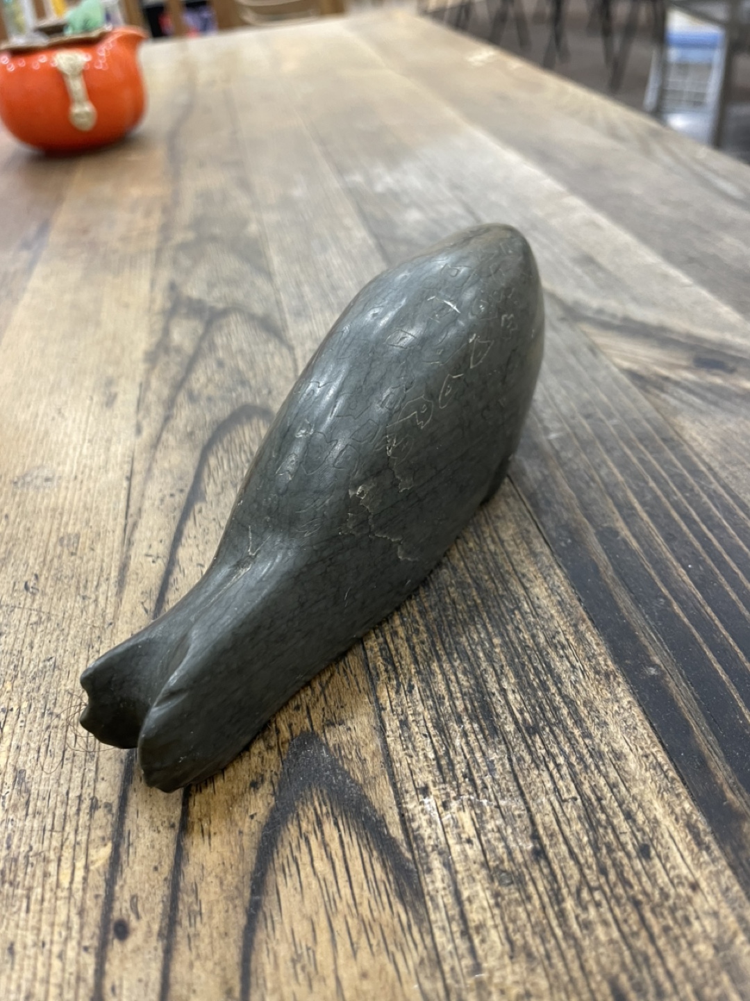 Stone Carving of a Seal
