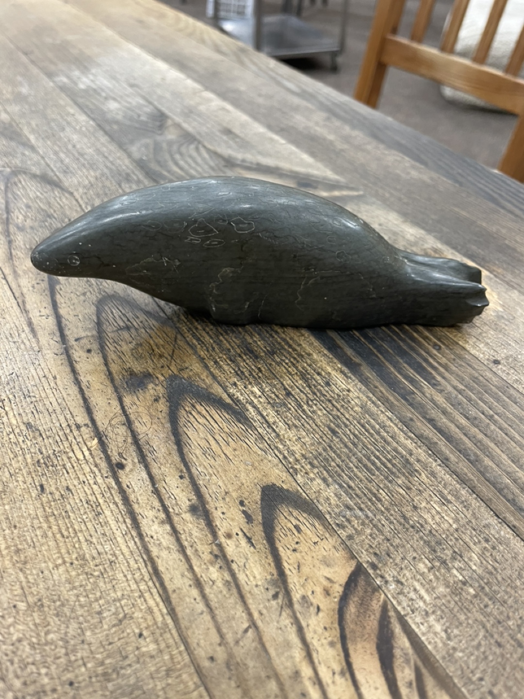 Stone Carving of a Seal - photo 3