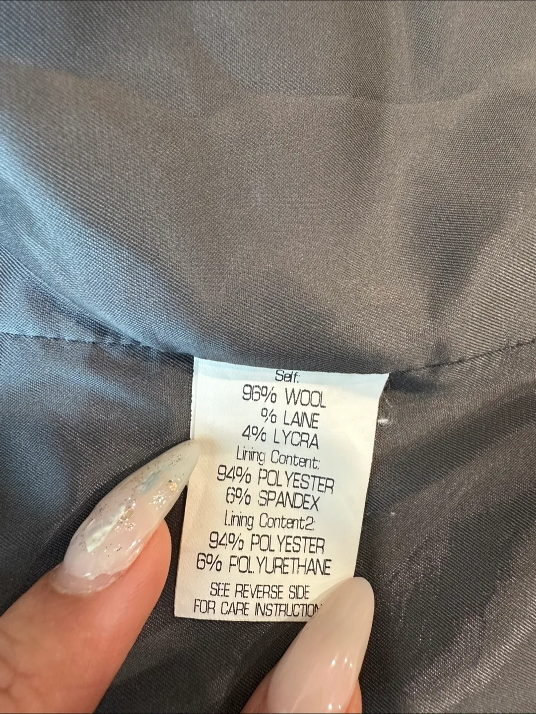 Theory Wool Blazer Gabe Sevona Women Size 6 Gray Slim Fit image indicator(4)