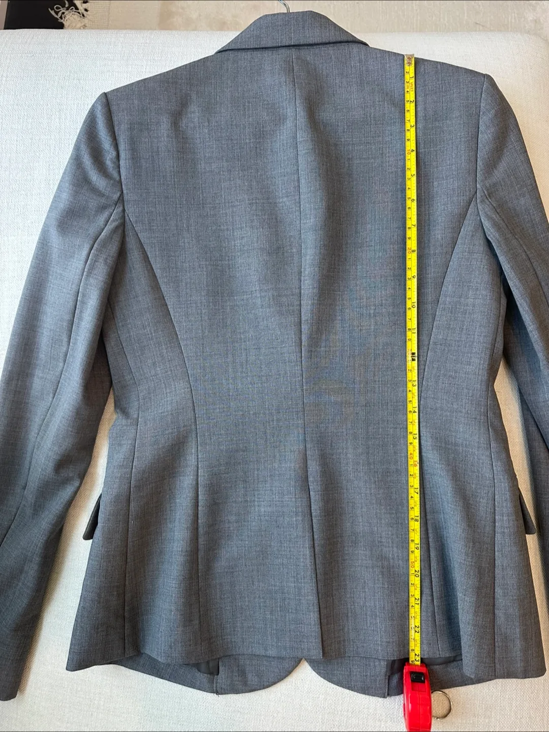 Theory Wool Blazer Gabe Sevona Women Size 6 Gray Slim Fit image indicator(6)