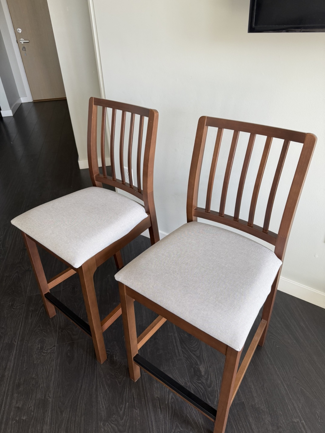 IKEA EKEDALEN Bar Stools - Set of Two