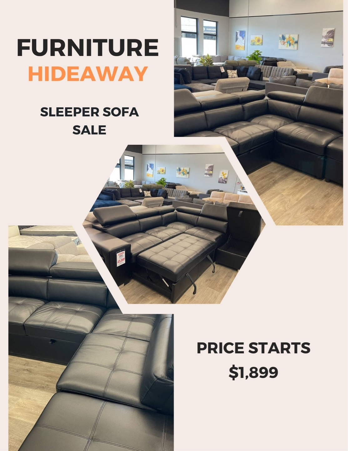 From Couch to Comfort - Sleeper Sofa Sale! 3 DIFFERENT COLORS!