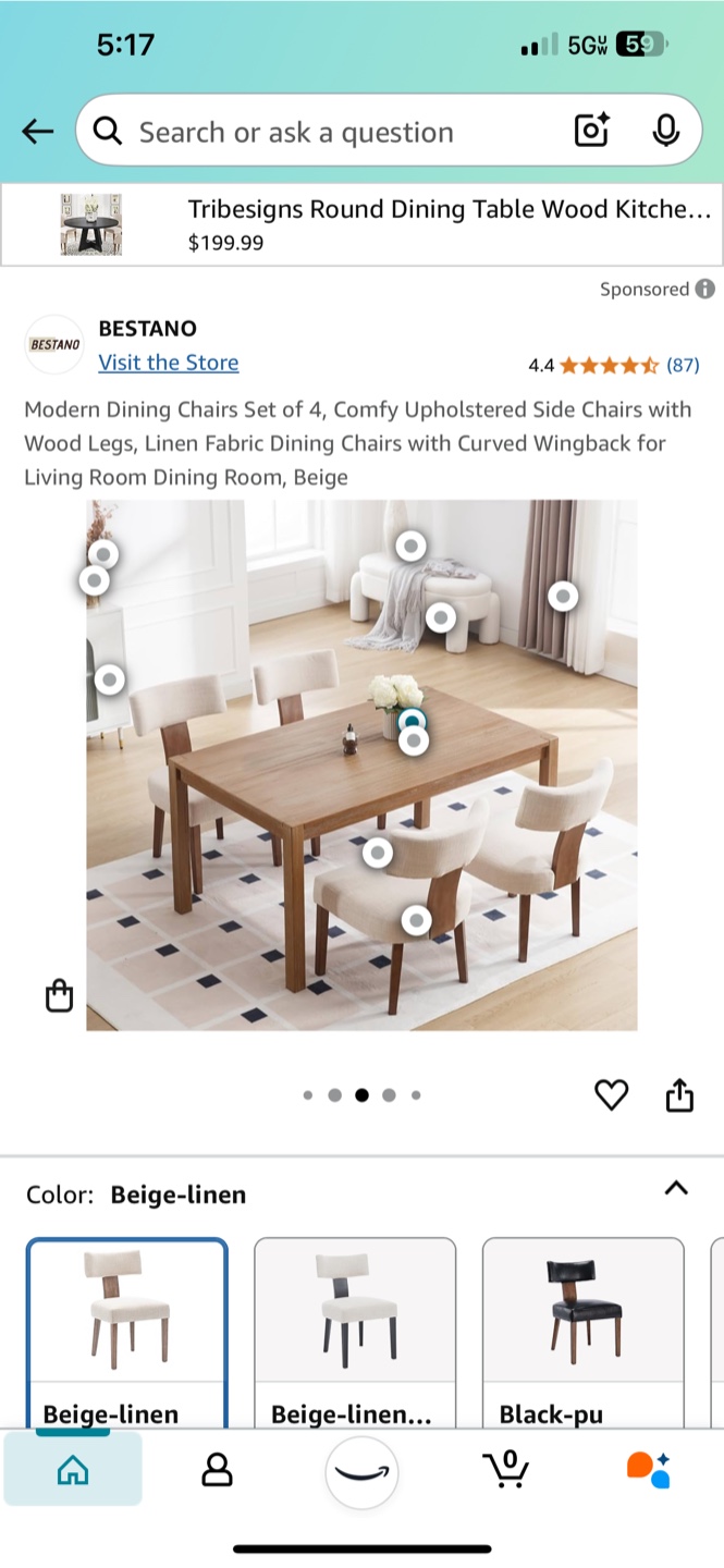 4 dining chairs - photo 5