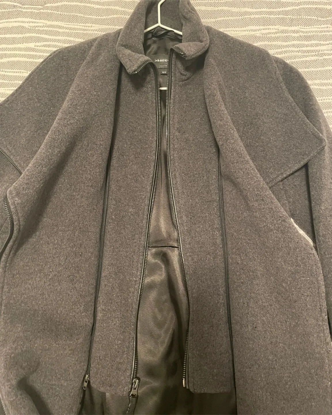 Mackage Nori 2-in-1 Wool Coat + Leather Belt image indicator(3)