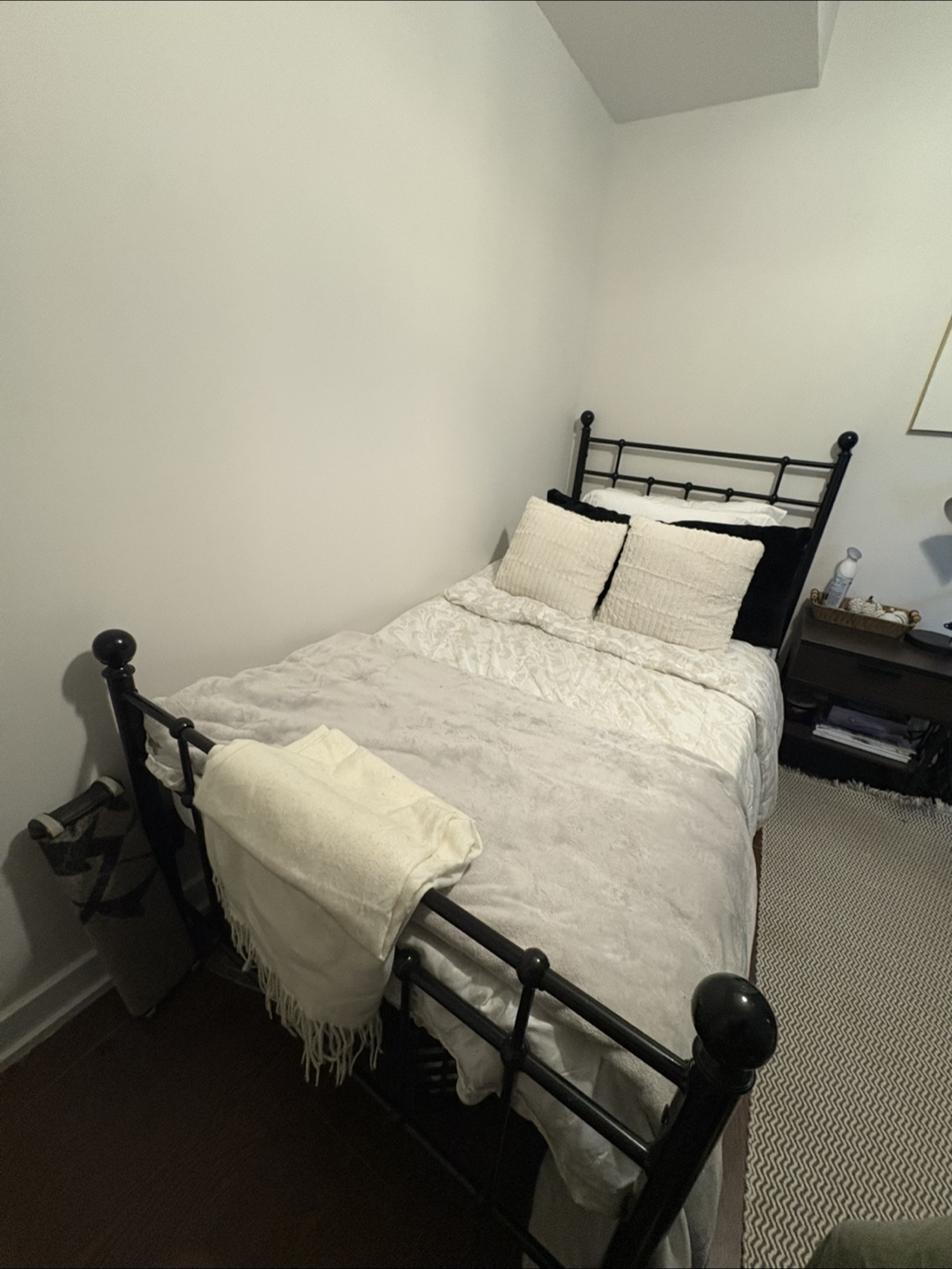 Black Metal Single Bed Frame