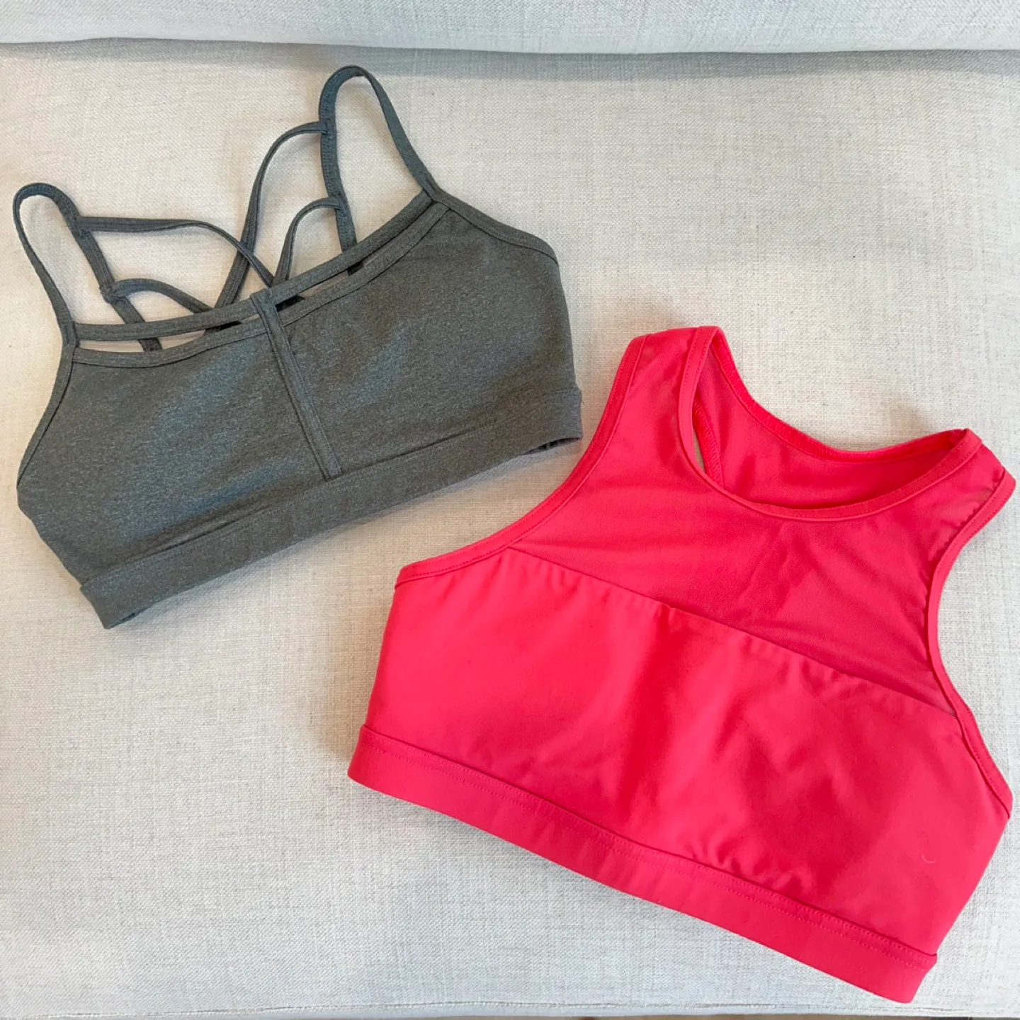 Forever 21 Sports Bras Size S - Olive Green & Coral thumbnail