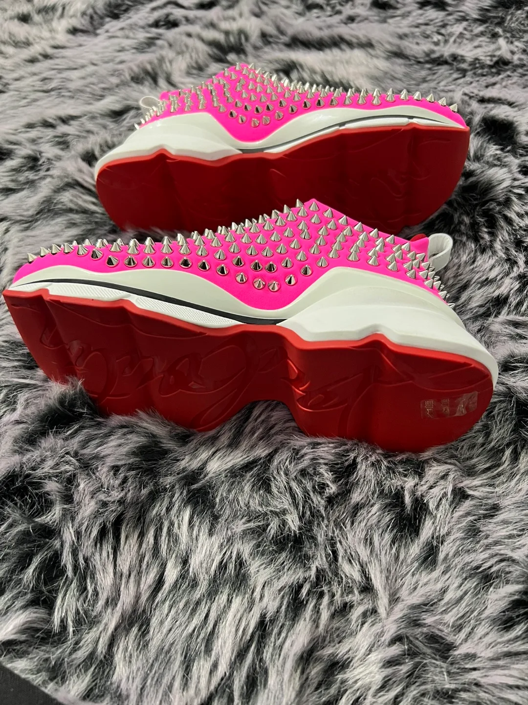 Christian Louboutin (Authentic)Pink Slip On Sneakers image indicator(6)