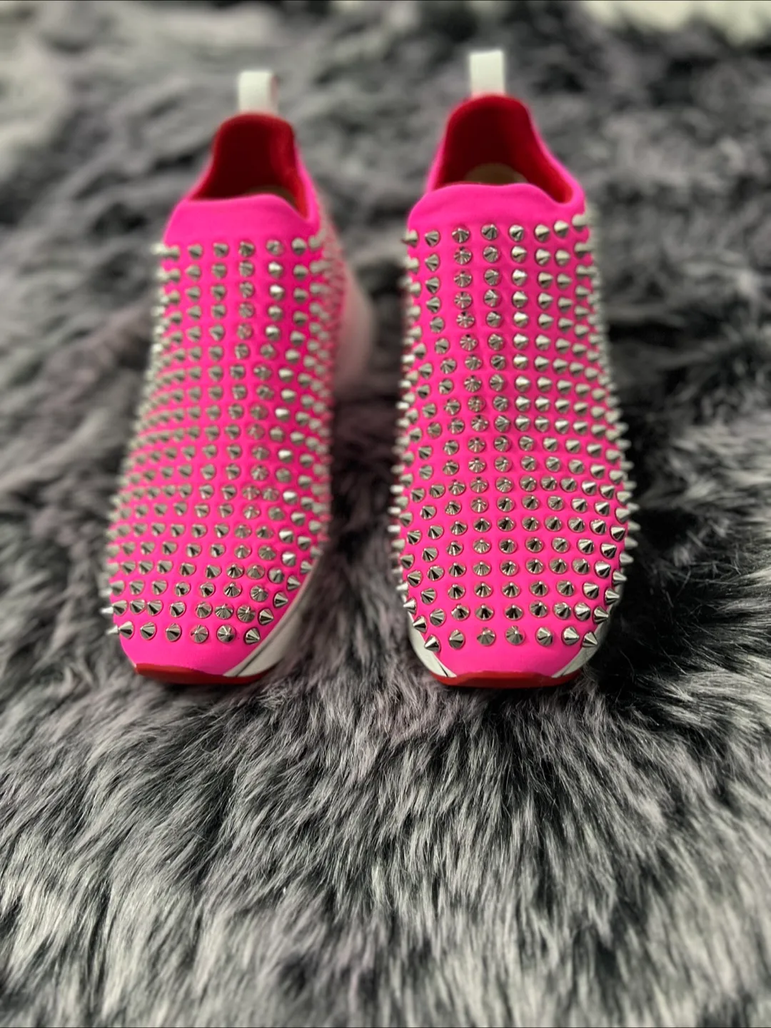 Christian Louboutin (Authentic)Pink Slip On Sneakers image indicator(2)