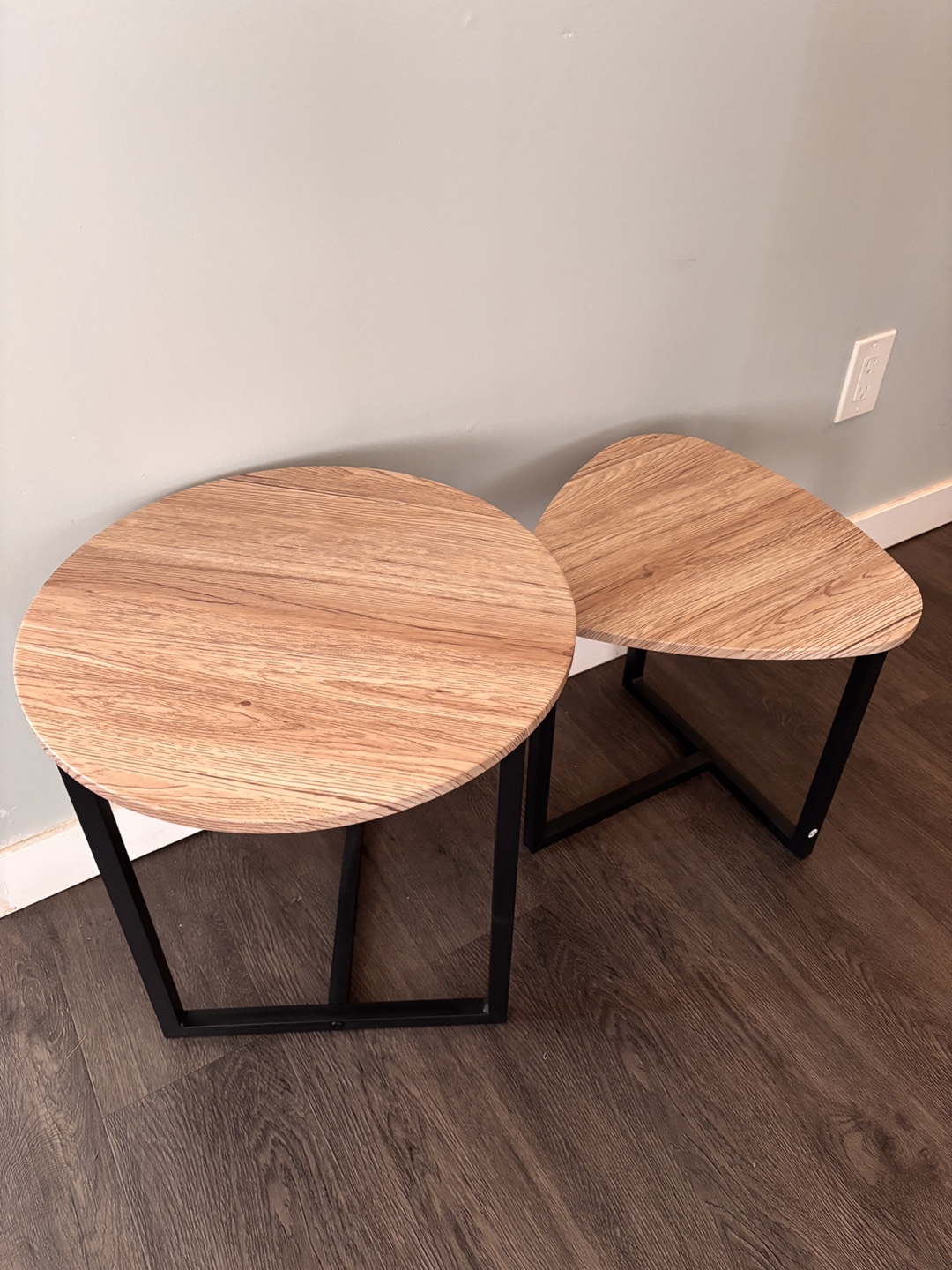 Nest of Tables - Modern Round and Triangle Side Tables - photo 2