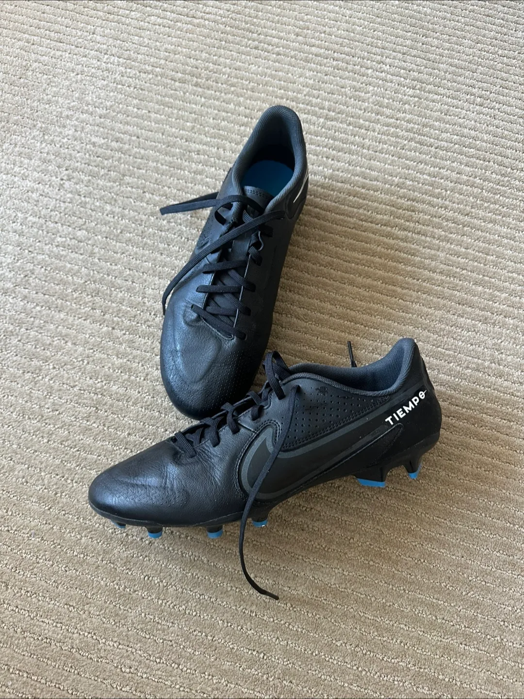 Nike Tiempo Legend 9 Club FG Soccer Cleats - Black thumbnail