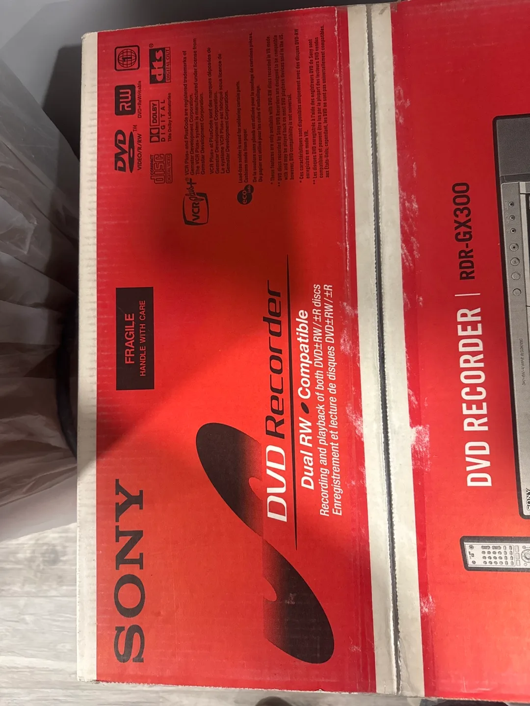 Sony DVD Recorder RDR-GX300 - New in Box thumbnail