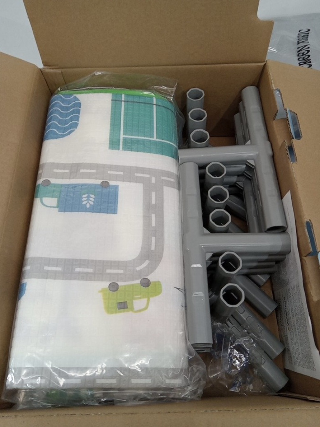 Playpen with Playmat - Grey and White - photo 2