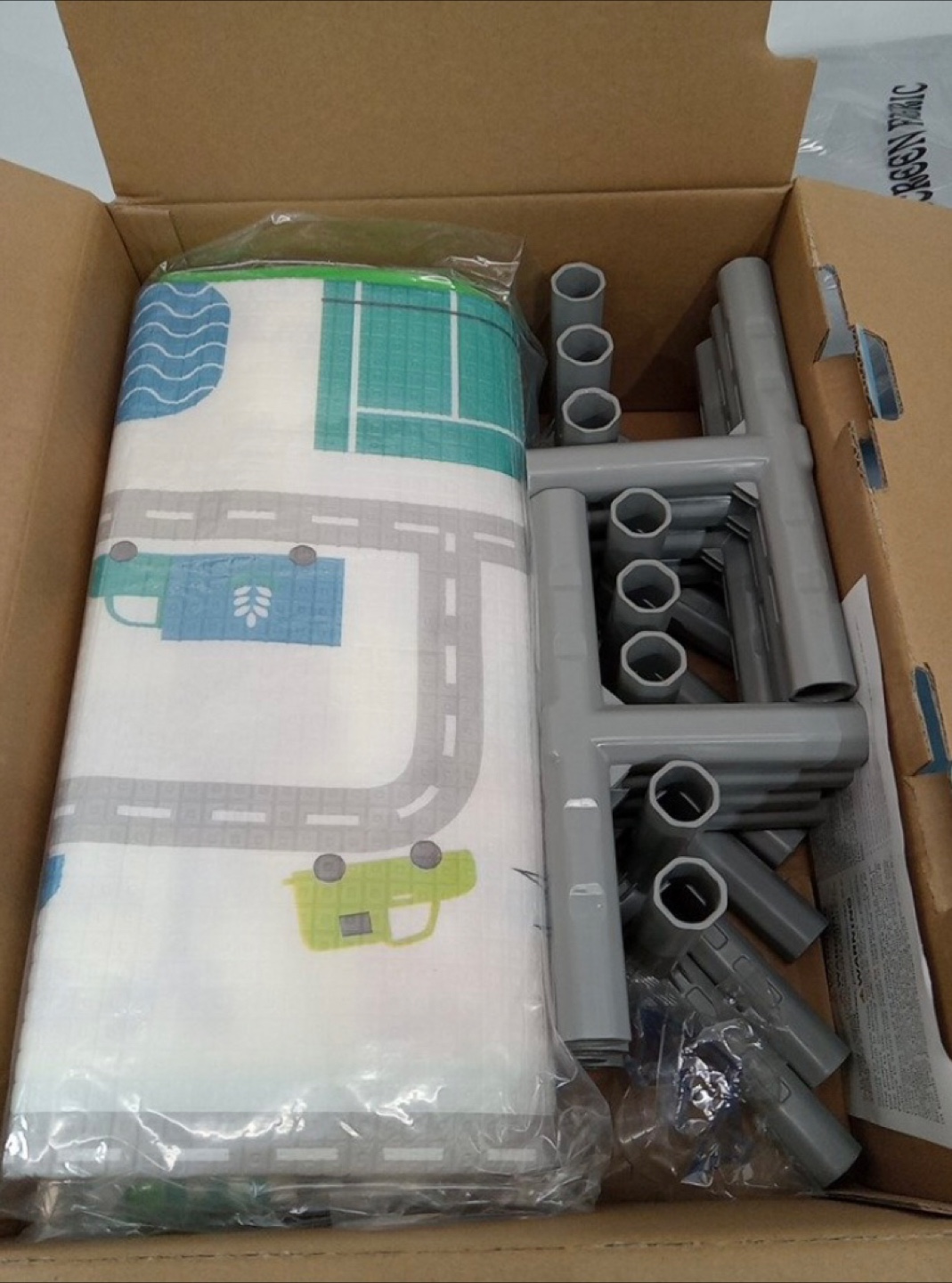 Playpen with Playmat - Grey and White - photo 4