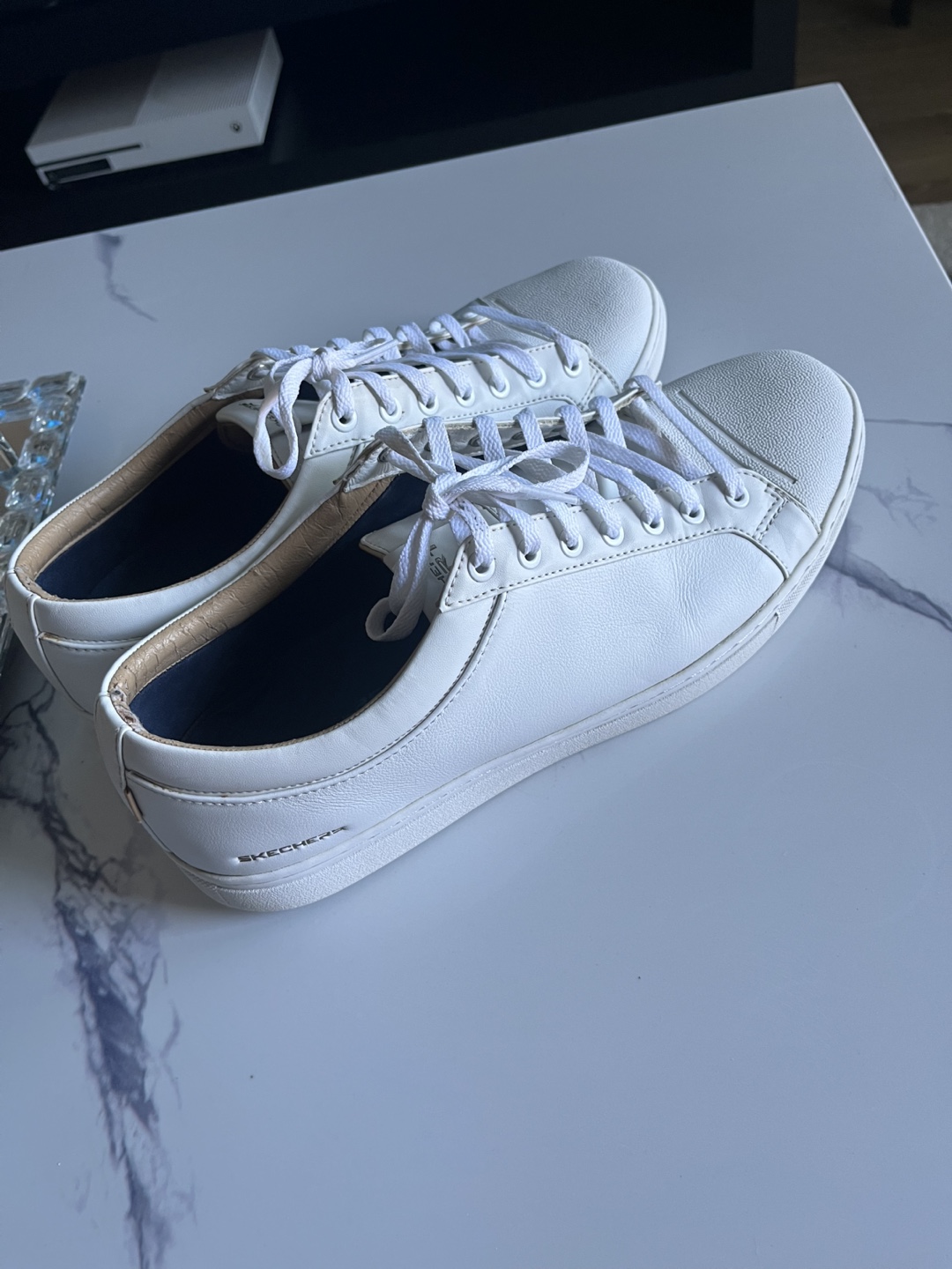 Skechers Sport White Leather Sneakers - Men's Size 42 - photo 3