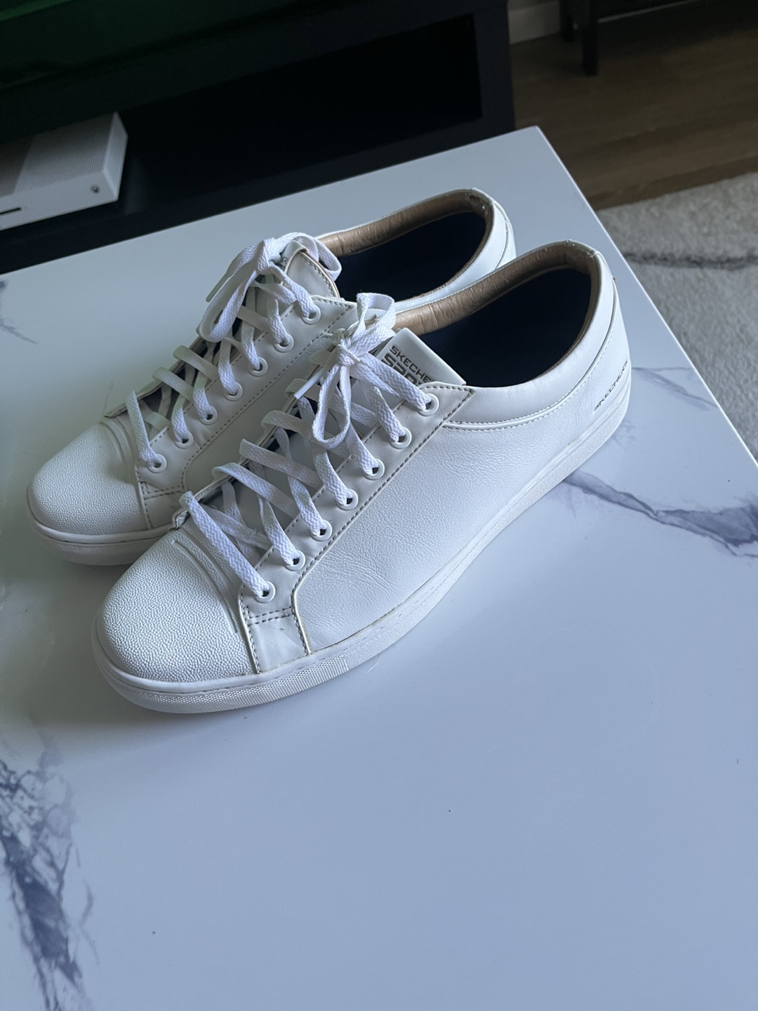 Skechers Sport White Leather Sneakers - Men's Size 42 - photo 2