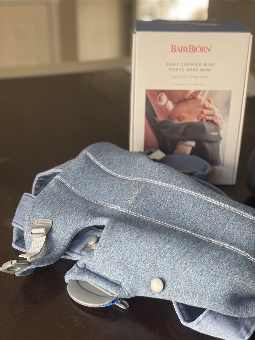 BabyBjorn Mini Carrier with Newborn Insert - Blue