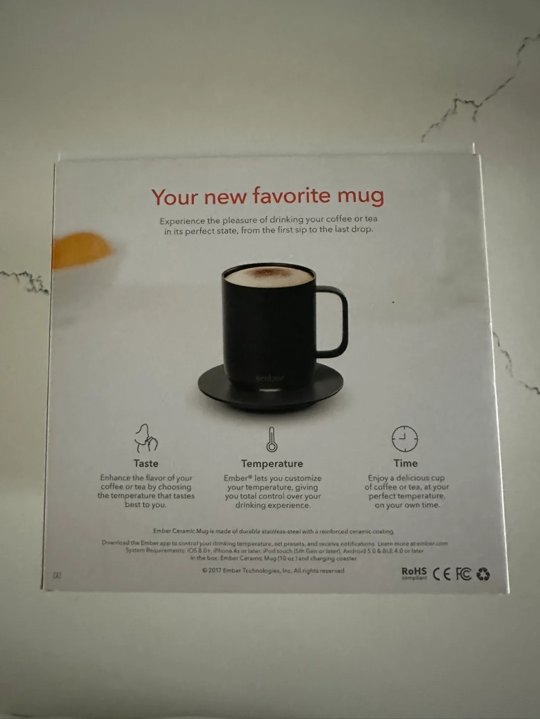 Ember | Temperature Control Ceramic Mug | 10 oz | Black image indicator(3)