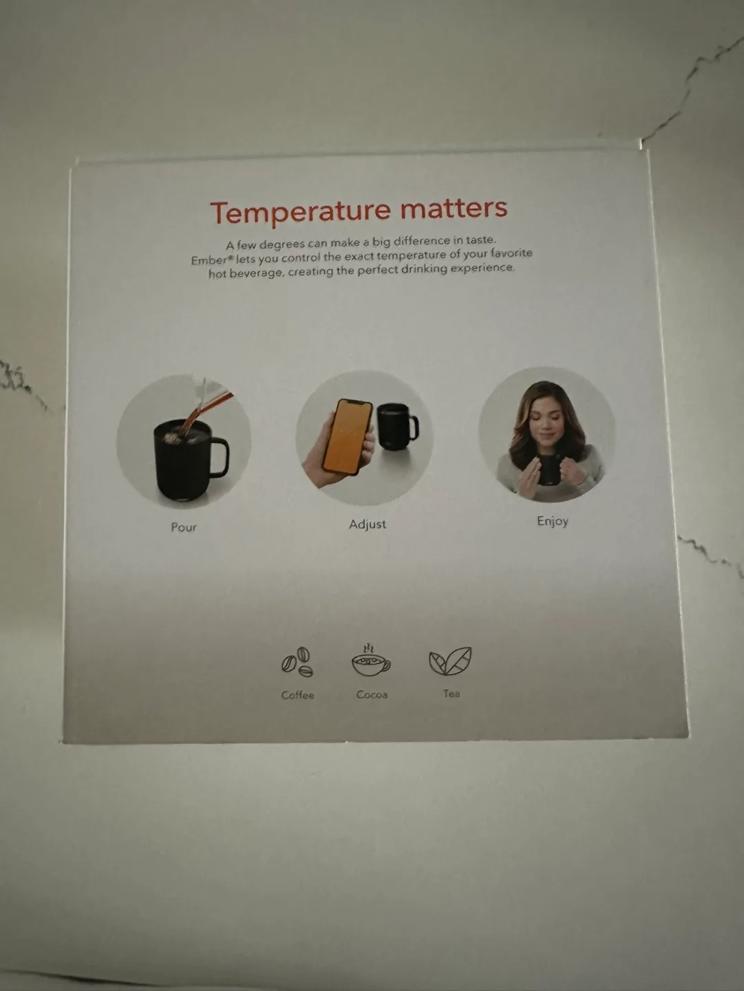 Ember | Temperature Control Ceramic Mug | 10 oz | Black image indicator(2)