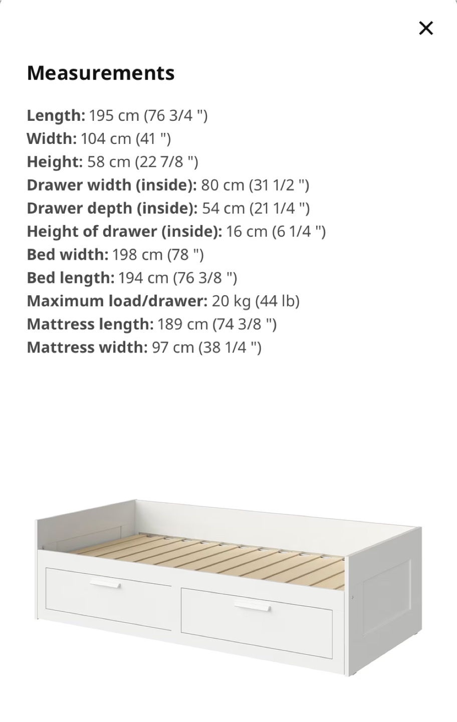 IKEA BRIMNES Adjustable Daybed (CAN DELIVER) - photo 2