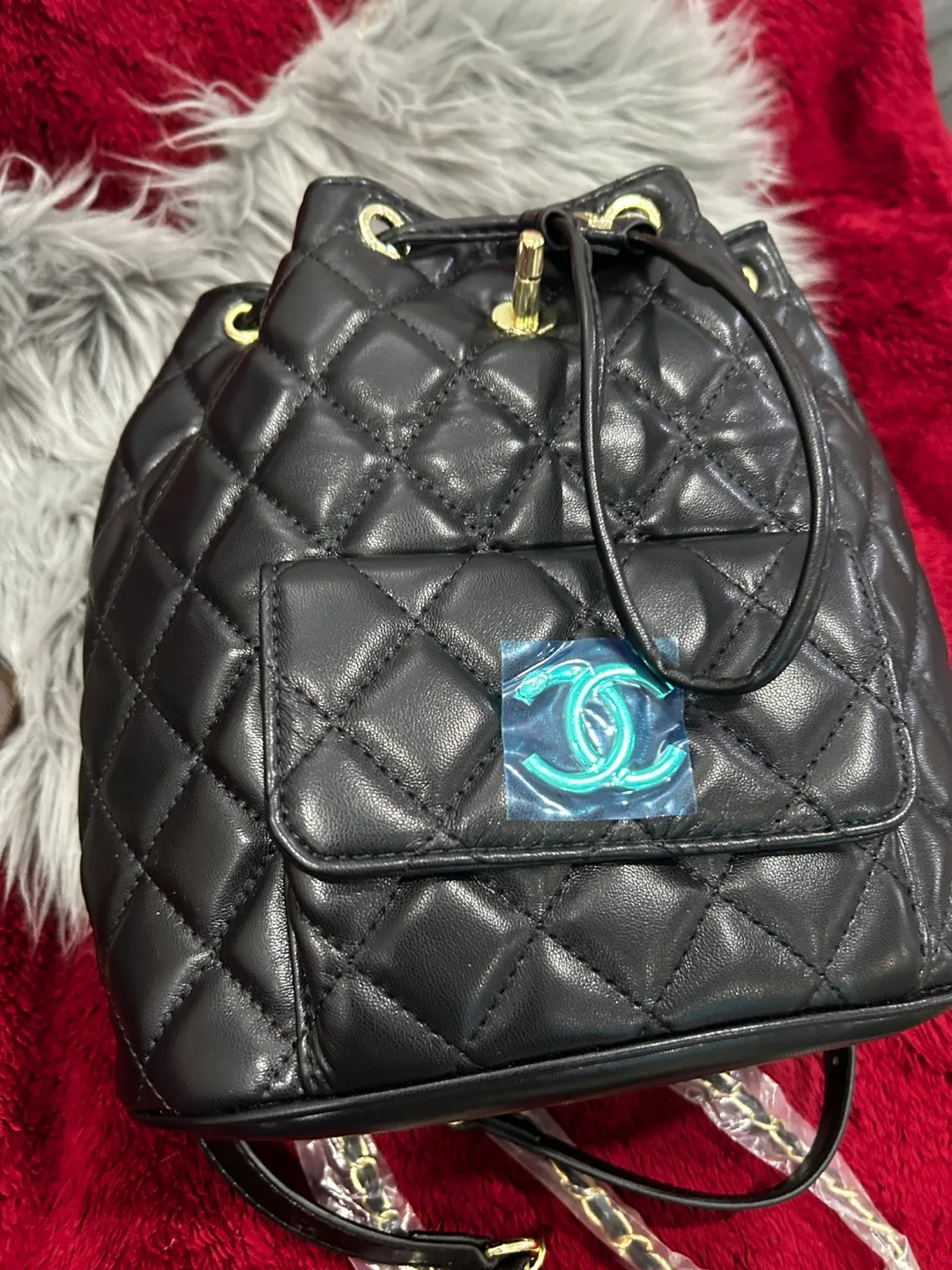 Inspired Chanel-style Quilted Backpack image indicator(2)