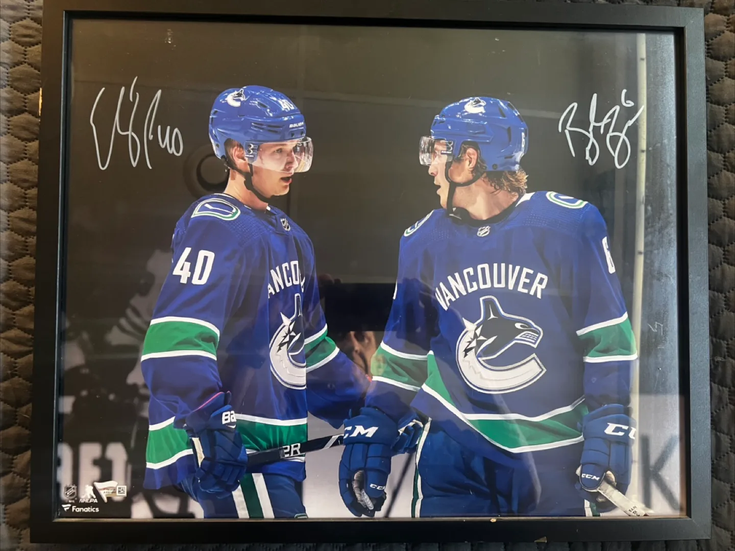 Elias Pettersson & Brock Boeser Framed 16x20 Photo (Fanatics) thumbnail