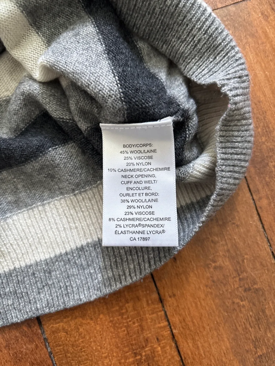 Banana Republic Men's Striped Wool Blend Sweater image indicator(3)