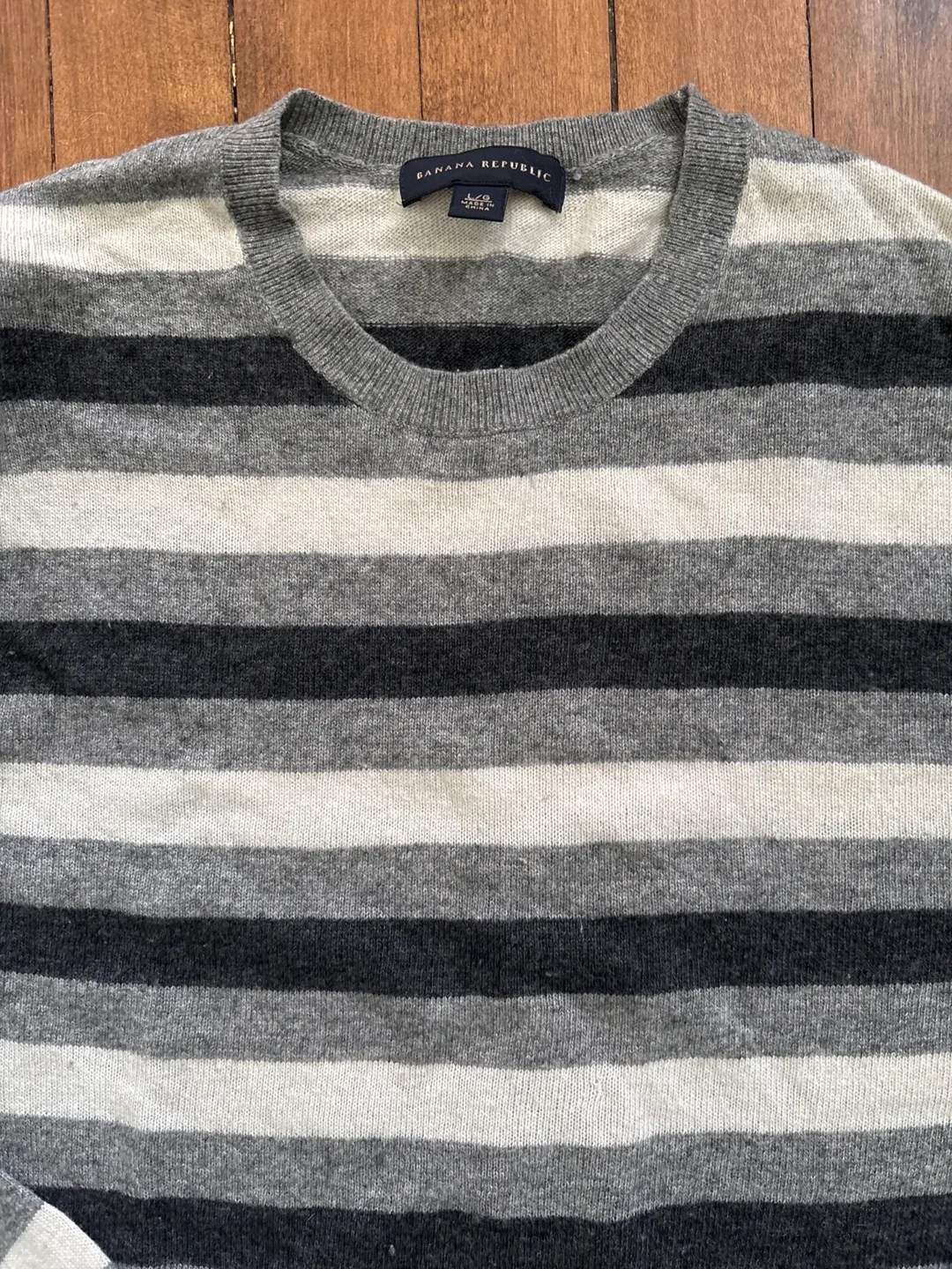 Banana Republic Men's Striped Wool Blend Sweater image indicator(2)