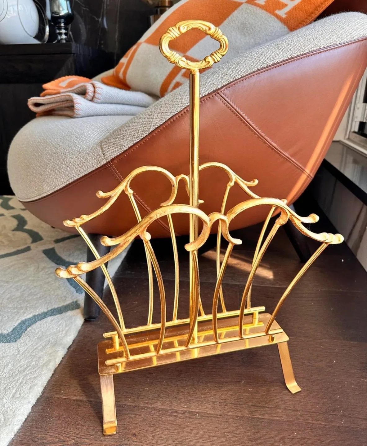 Gold Metal Magazine Rack thumbnail