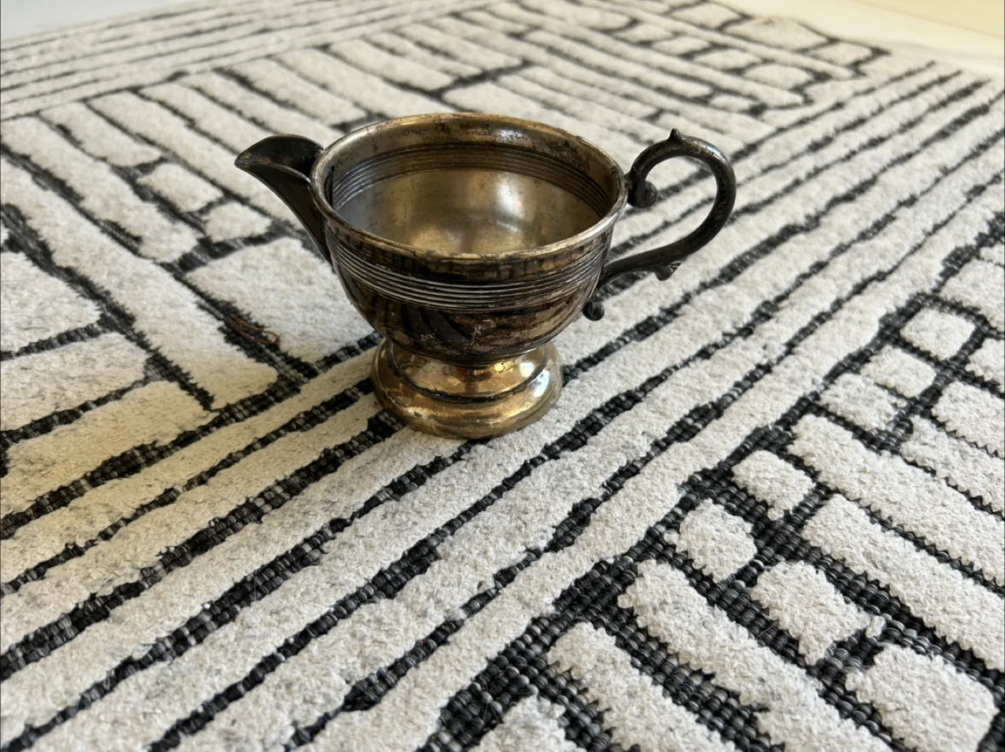 Vintage Silverplate Tea Set with Serving Tray image indicator(6)