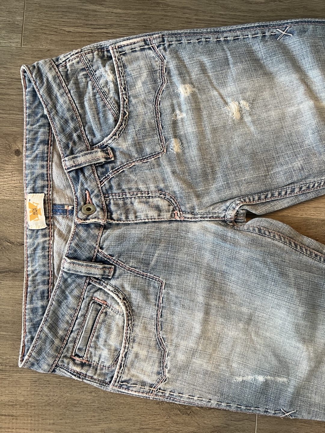 Antik Denim Low Rise Bootcut Jeans Sz 27 - photo 5