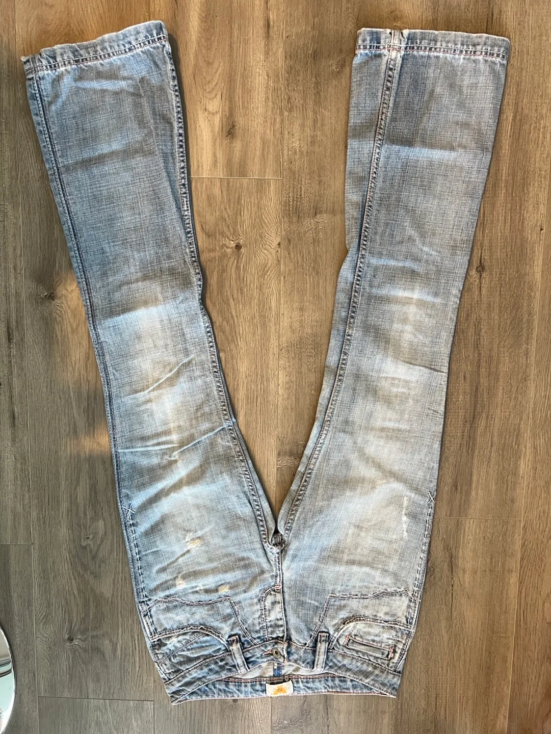 Antik Denim Low Rise Bootcut Jeans Sz 27 image indicator(2)