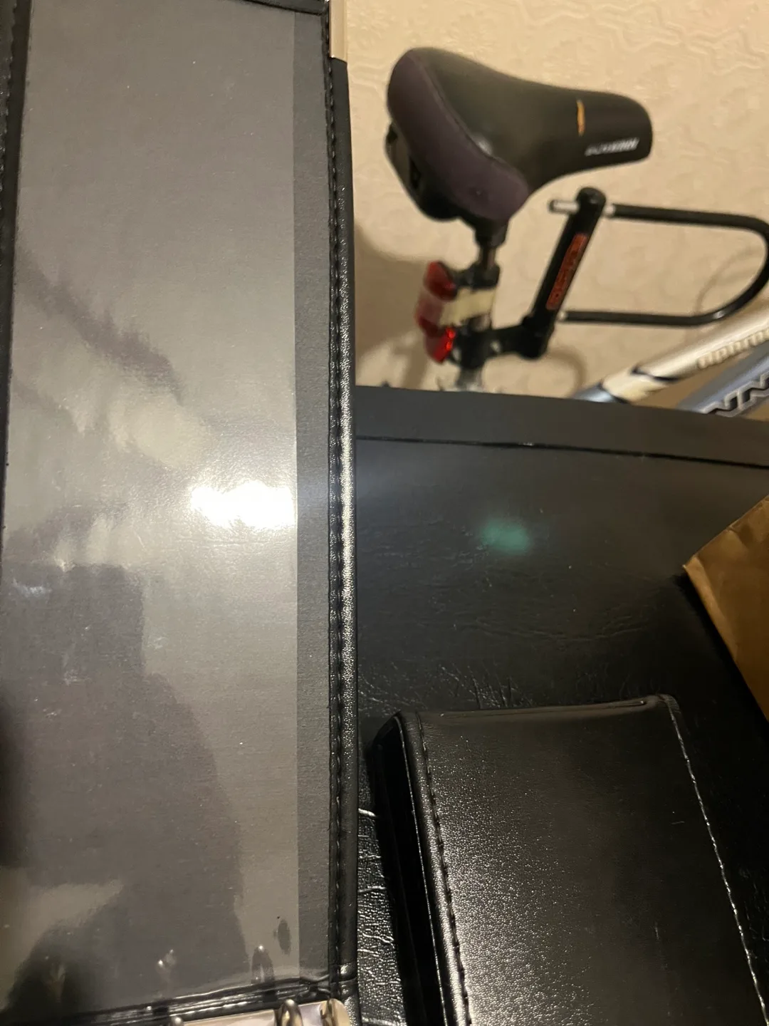 Two Black Leatherette Ring Binders image indicator(5)