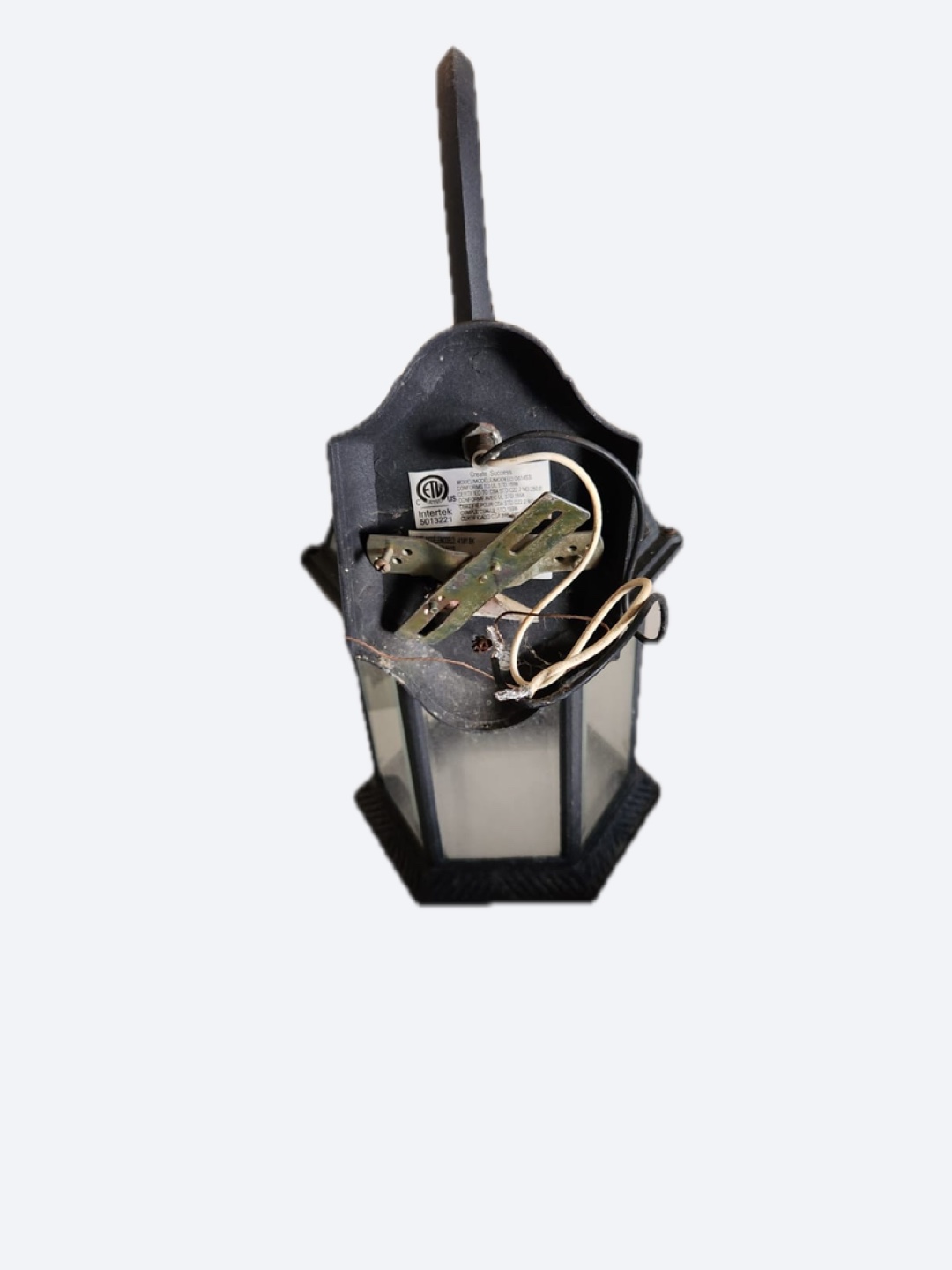Black Outdoor Wall Lantern Light Fixture - photo 3