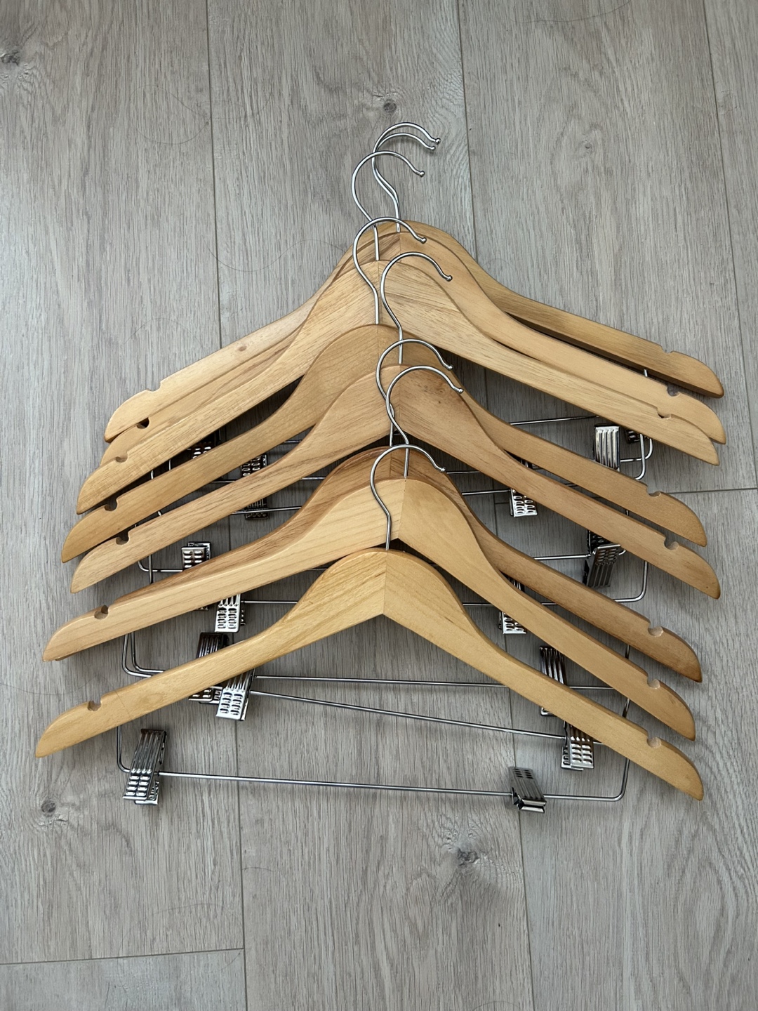 Wooden Clothes Hangers - Bulk Lot (24 hangers) - photo 3