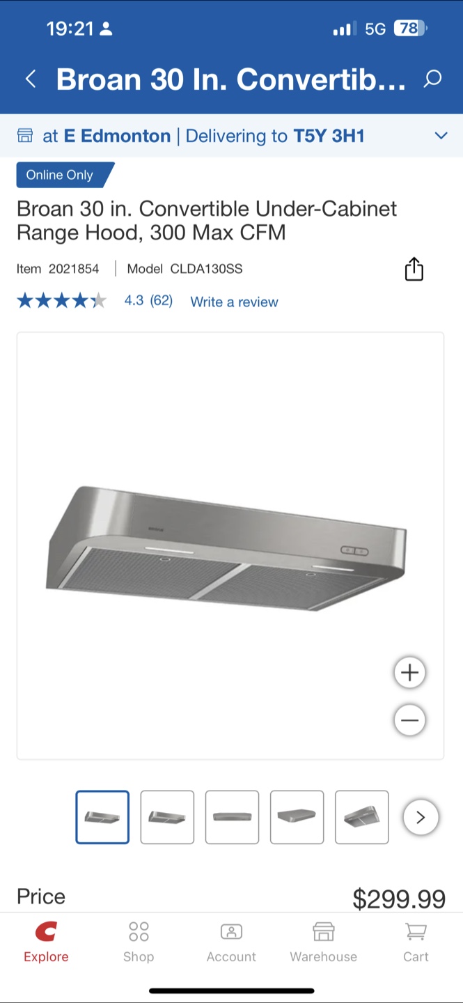 Broan 30 in. Convertible Under-Cabinet Range Hood, 300 CFM - photo 4