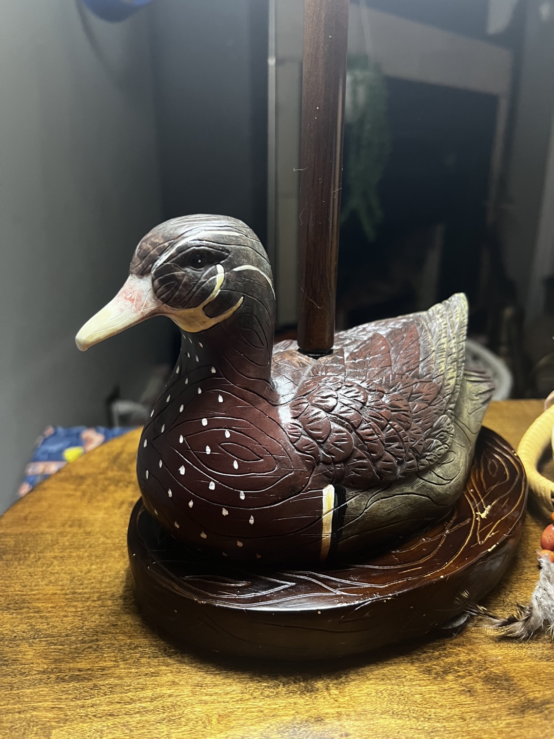 Adorable Wood Duck Table Lamp - photo 3
