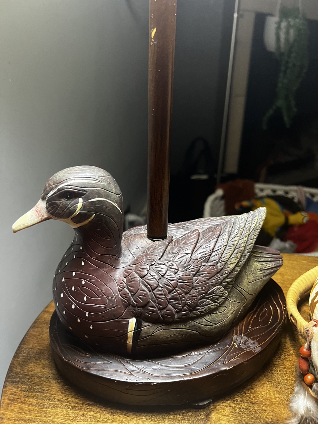 Adorable Wood Duck Table Lamp - photo 2
