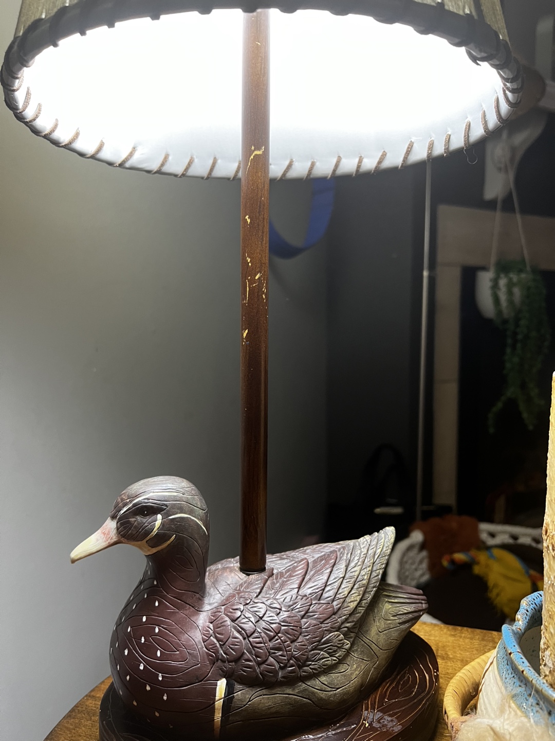 Adorable Wood Duck Table Lamp