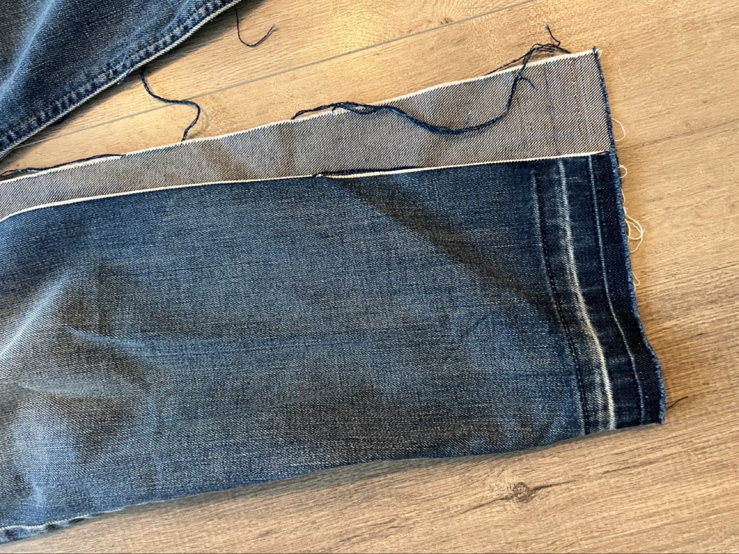 Zara Basic Denim Maxi Split Skirt XS image indicator(2)