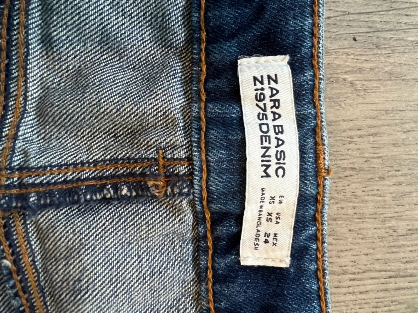 Zara Basic Denim Maxi Split Skirt XS image indicator(8)