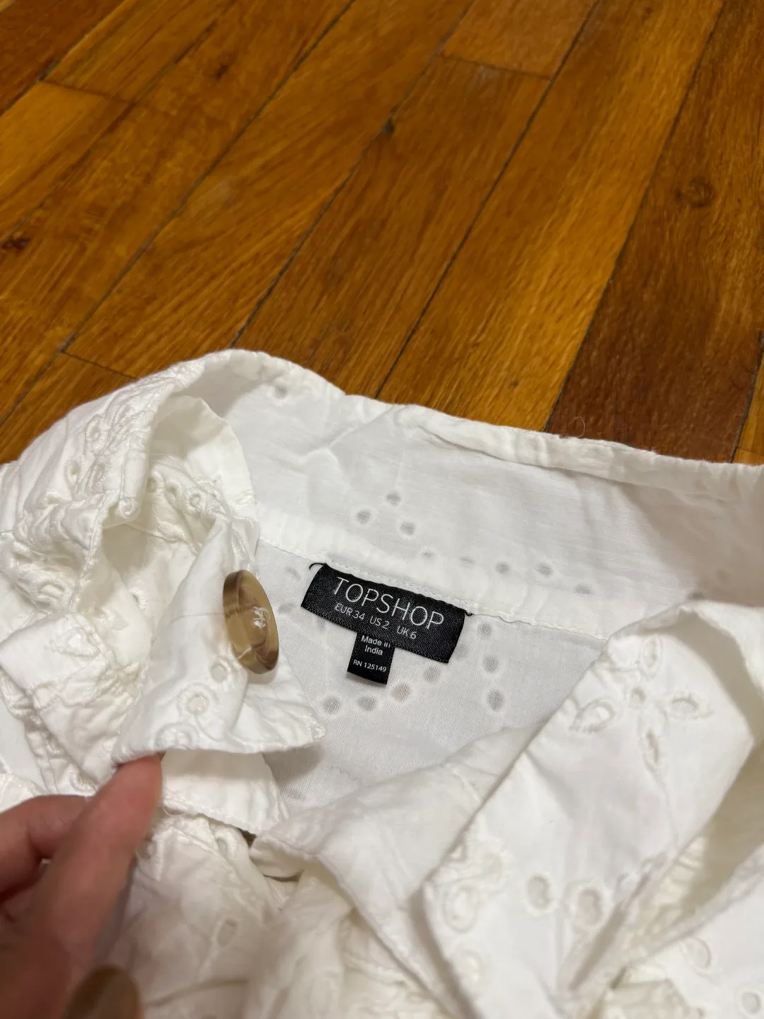 White Eyelet Crop Top and Midi Skirt Set 🤍🤍 image indicator(2)