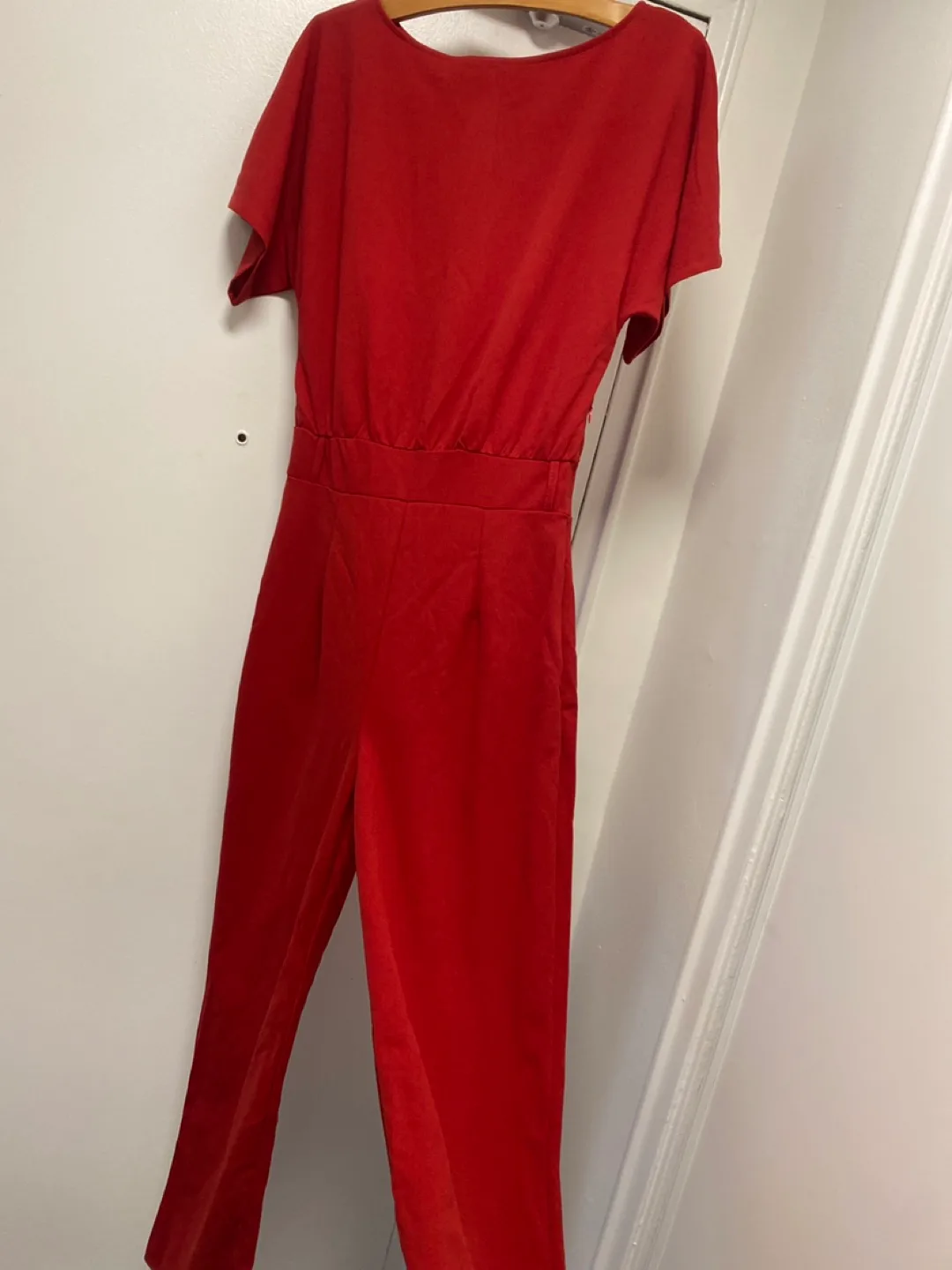 Red Wide-Leg Jumpsuit image indicator(2)