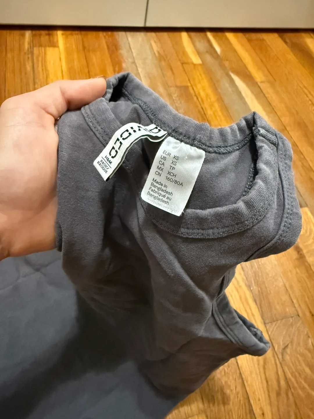 H&M Dark Gray Ribbed Racerback Mini Dress image indicator(2)