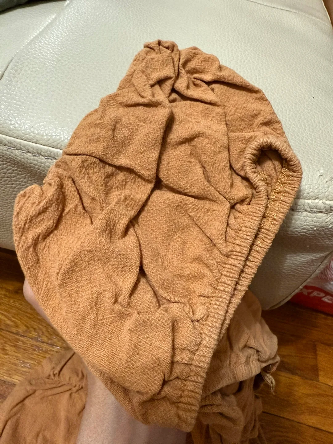 Brown Off-the-Shoulder Mini Dress image indicator(3)