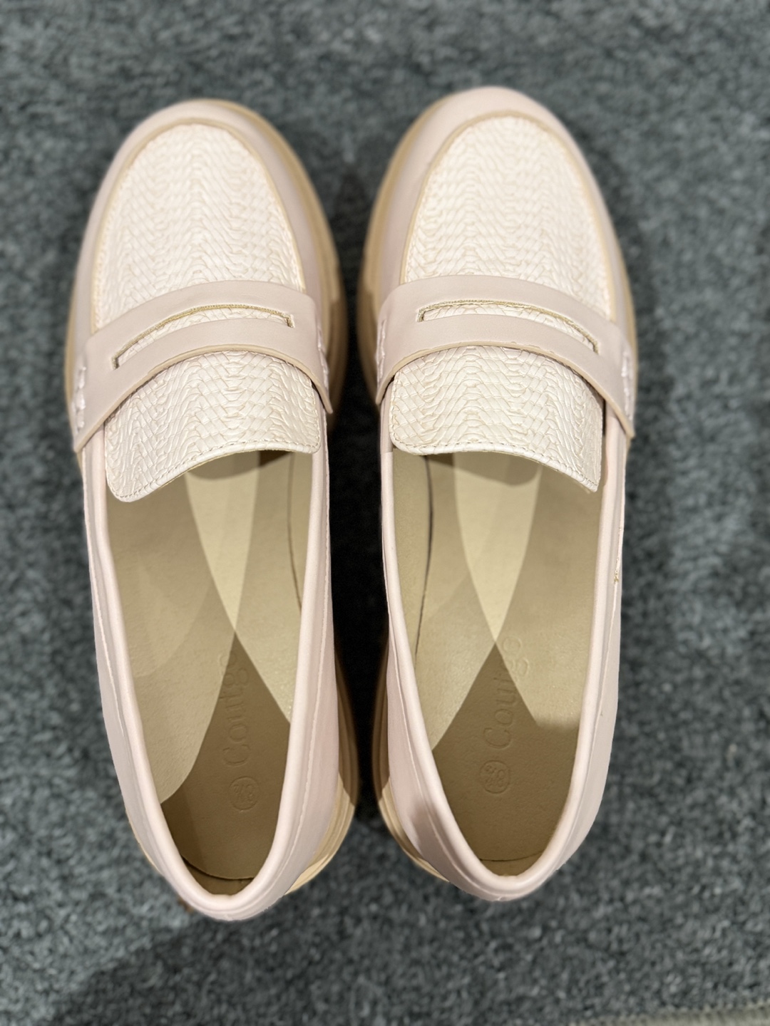 Women's Pink Platform Loafers - Size 8.5
