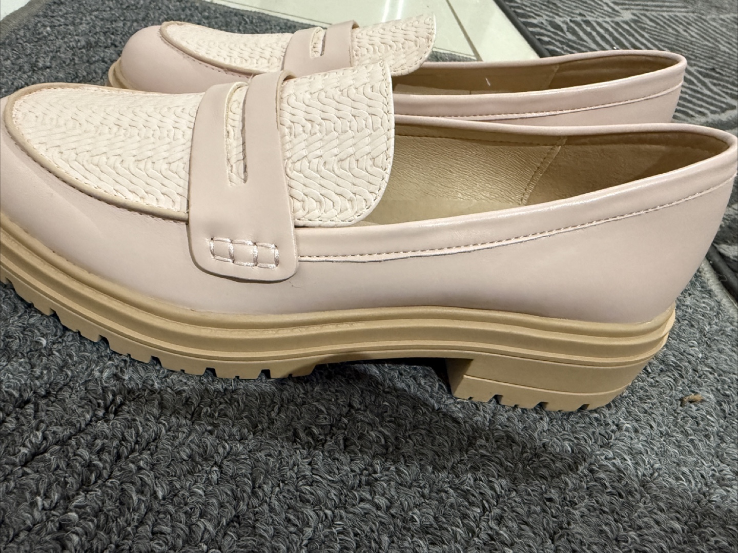 Women's Pink Platform Loafers - Size 8.5 - photo 2